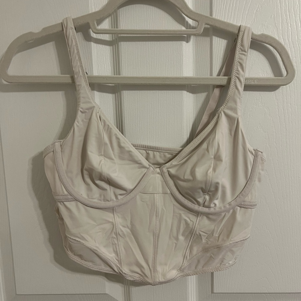 Women's Cream Bustier Top